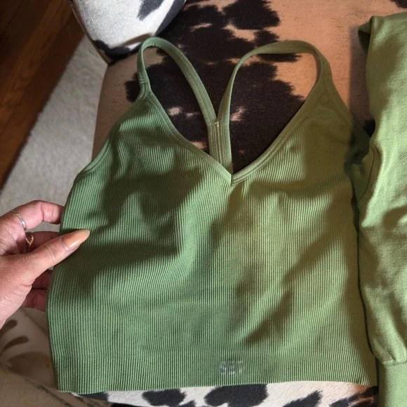 SET Active Green Ribbed Set - Picture 3 of 3